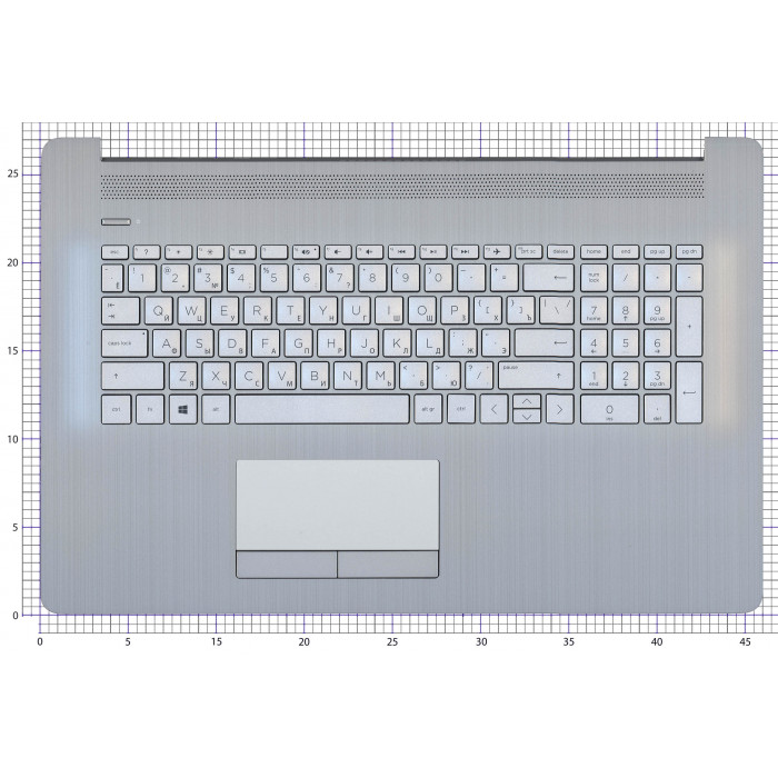 Клавиатура для HP 17-BY 17-CA топкейс серый