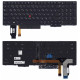 Клавиатура для Lenovo ThinkPad T15 черная с подсветкой