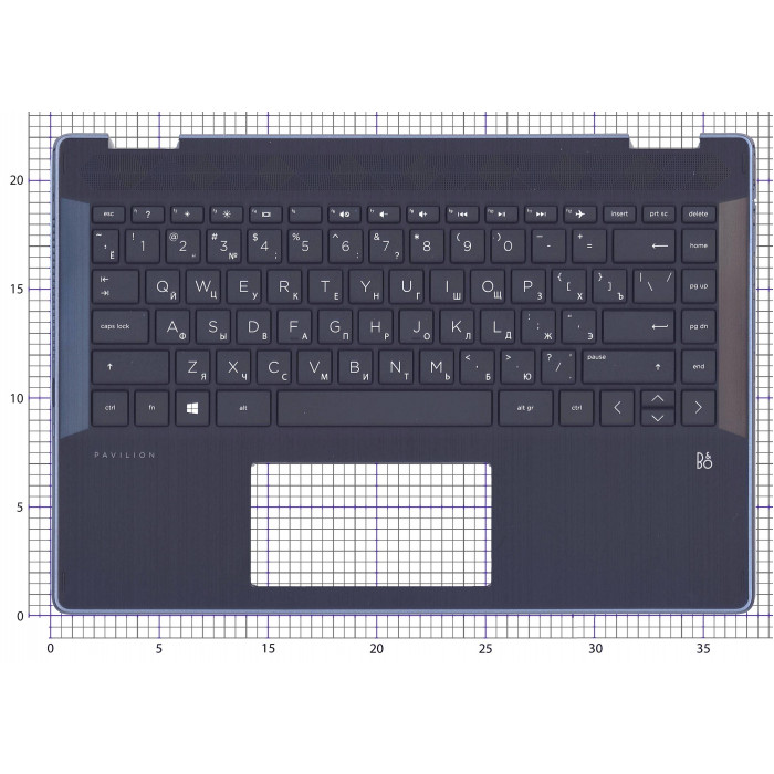 Клавиатура для HP Pavilion x360 14-DH топкейс