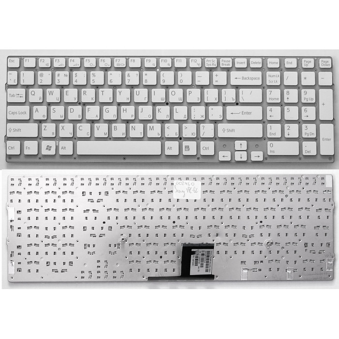 Клавиатура для Sony Vaio VPC-EC белая