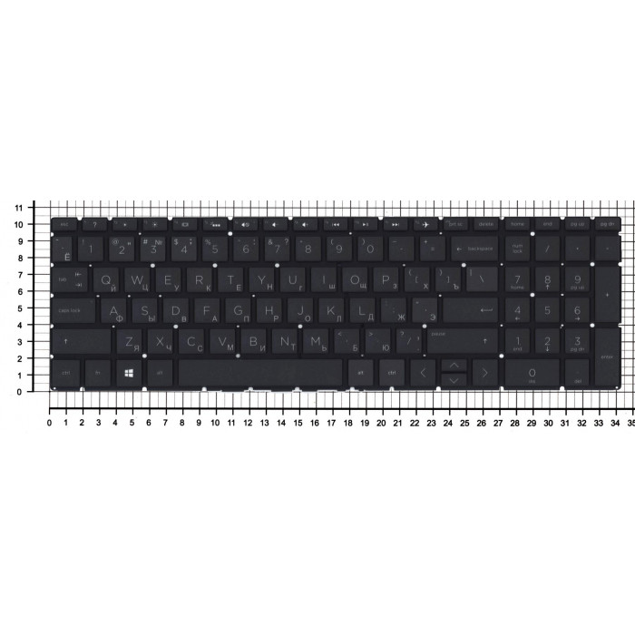 Клавиатура для ноутбука HP Pavilion Gaming 15-DK черная