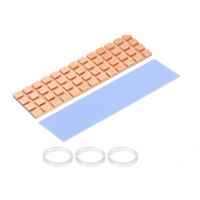 Медный радиатор для М.2 SSD с термопрокладкой 0,5 мм, 70х20х2 мм