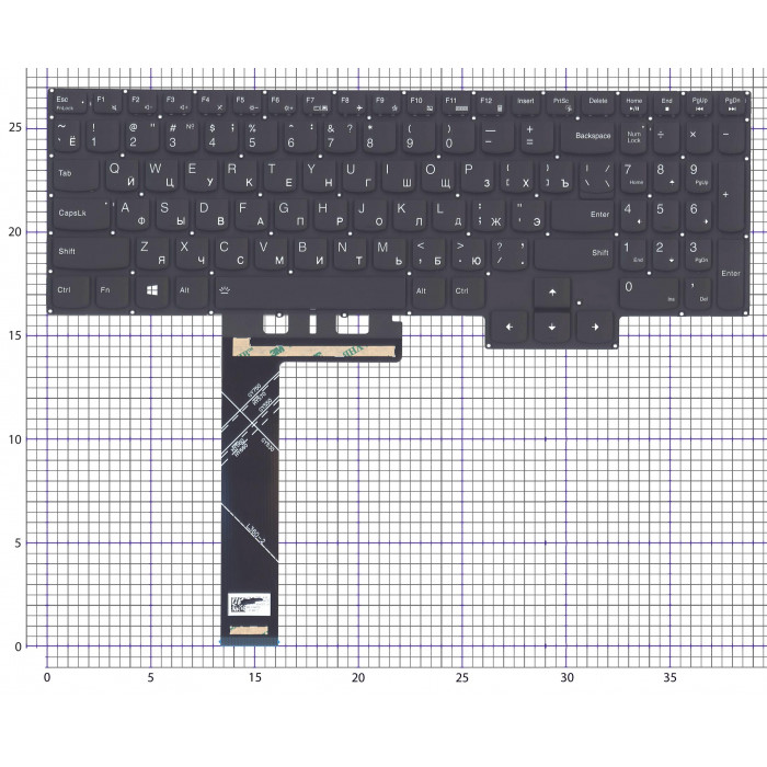 Клавиатура для ноутбука Lenovo Legion Pro 7 16IRX8 черная
