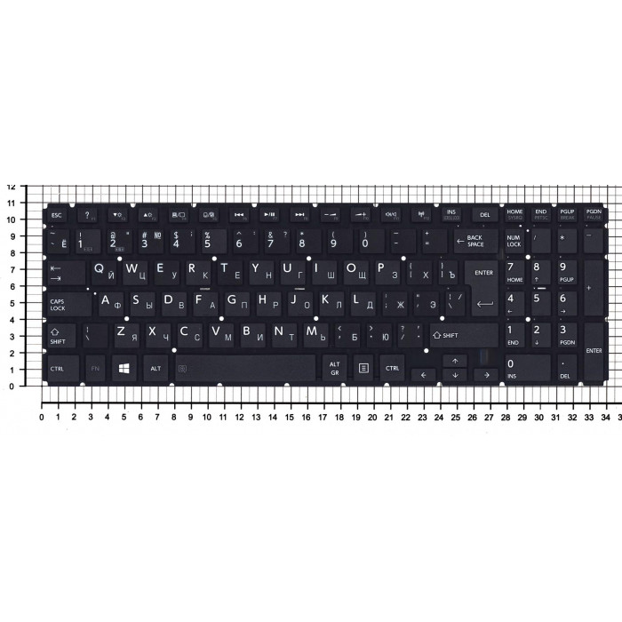Клавиатура для Toshiba Satellite L50-B L50D-B черная без рамки