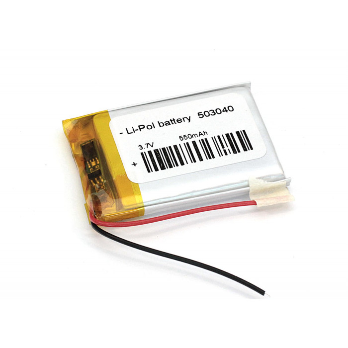 Аккумулятор Li-Pol (батарея) 5*30*40мм 2pin 3.7V / 550mAh