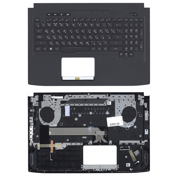 Клавиатура для Asus ROG Strix GL503 GL503V GL503VD топ-панель c белой подсветкой