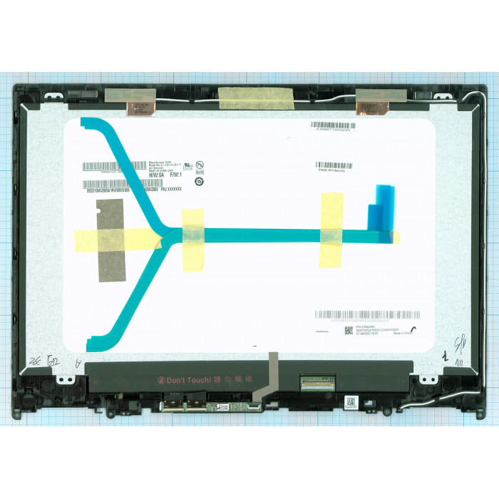 Модуль (матрица + тачскрин) для Lenovo Yoga 520-14IKB черный с рамкой