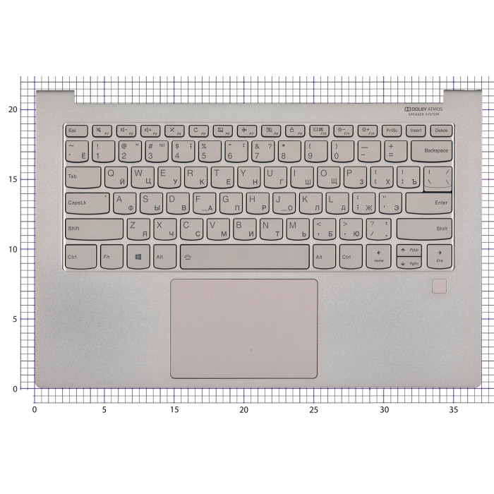 Клавиатура для Lenovo Yoga C940-14IIL топкейс