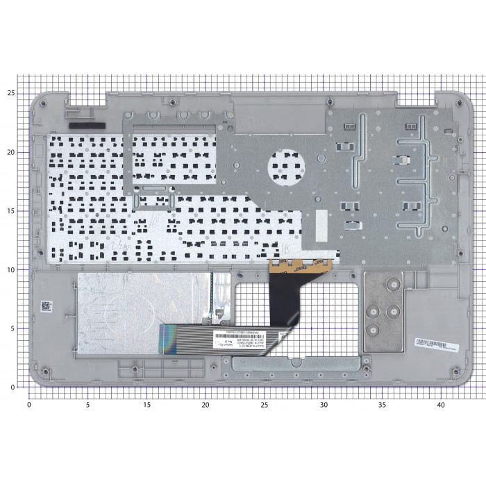 Клавиатура для ноутбука Asus TP501 топкейс серебро