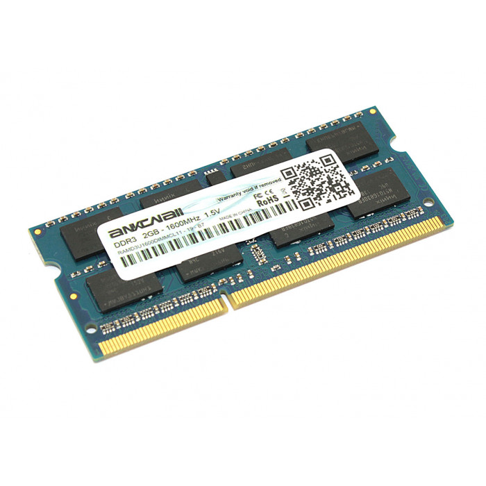 Модуль памяти Ankowall SODIMM DDR3 2GB 1600 MHz PC3-12800