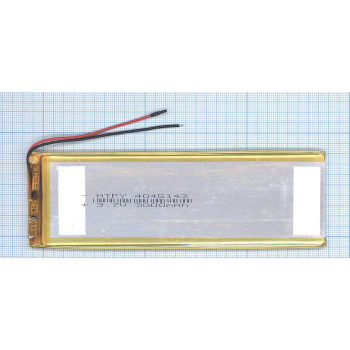 Аккумулятор Li-Pol (батарея) 4*45*143мм 2pin 3.7V / 3000mAh