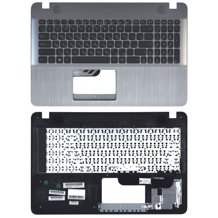 Клавиатура для Asus X541 топкейс серый