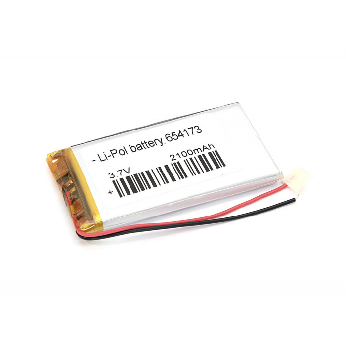 Аккумулятор Li-Pol (батарея) 6.5*41*73мм 2pin 3.7V / 2100mAh