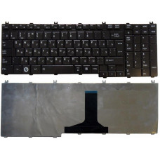Клавиатура для Toshiba Satellite A500 L350 L500 L505 F501 P200 P300 P500 черная глянцевая