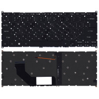 Клавиатура для Acer Swift 3 SF314-51, SF314-51-52W2, Swift 5, SF314-51-31, SF314-52, SF314-53, SF514-51, SF514-51G, SF514-52T, SF514-53T, Aspire S13 S5-371 черная с подсветкой 6B.GKBN5.001 