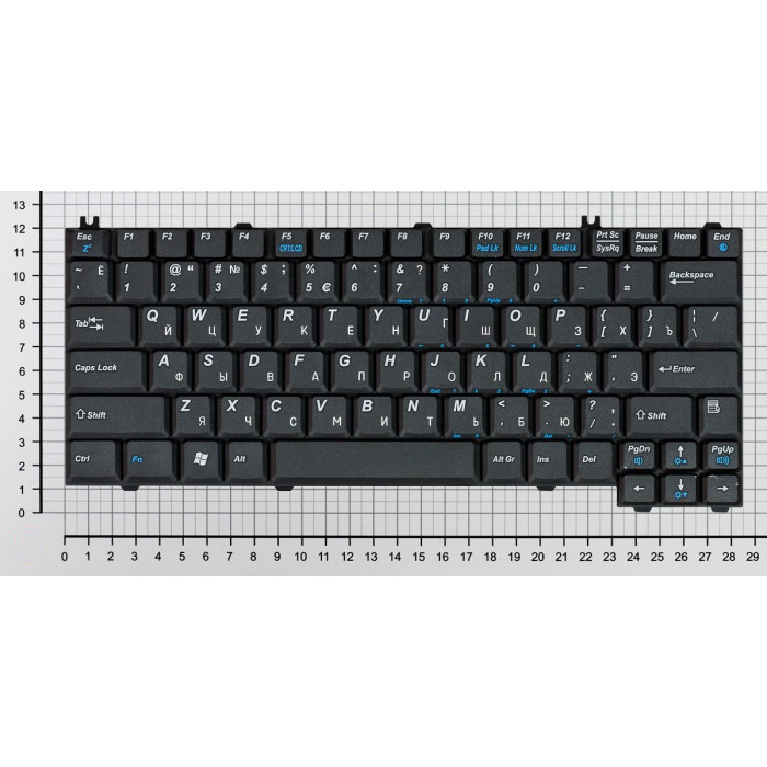 Клавиатура для Acer TravelMate 290 3950 4050 Aspire 2000 2010 2020 Extensa 2350 черная