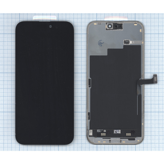 Дисплей (модуль) для Apple iPhone 15 Pro Max в сборе с тачскрином черный (OR)