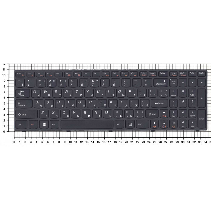 Клавиатура для Lenovo IdeaPad B5400 M5400 черная