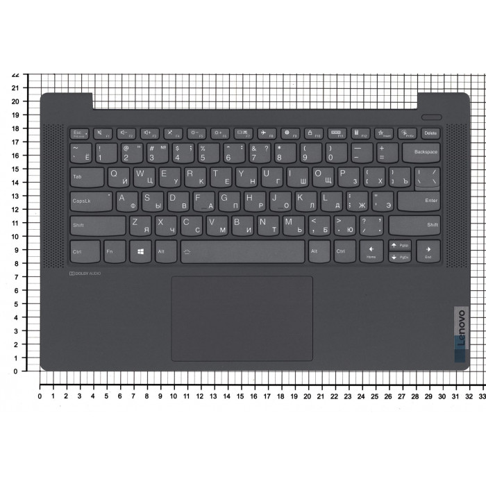 Клавиатура для Lenovo IdeaPad 5-14ALC05 Черный топкейс