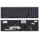 Клавиатура для HP Probook 450 G5 черная с серебристой рамкой и TrackPoint, с подсветкой