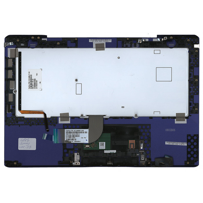 Клавиатура для Sony Vaio VPC-SB VPC-SD синяя топ-панель