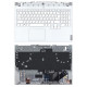Клавиатура для Lenovo Legion 5-15ITH6 Белый топкейс