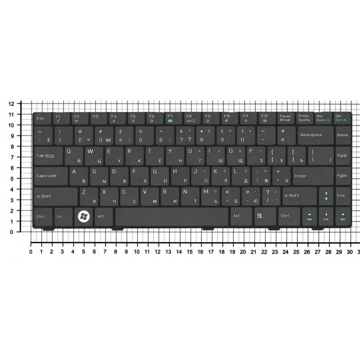Клавиатура для Asus F80 черная