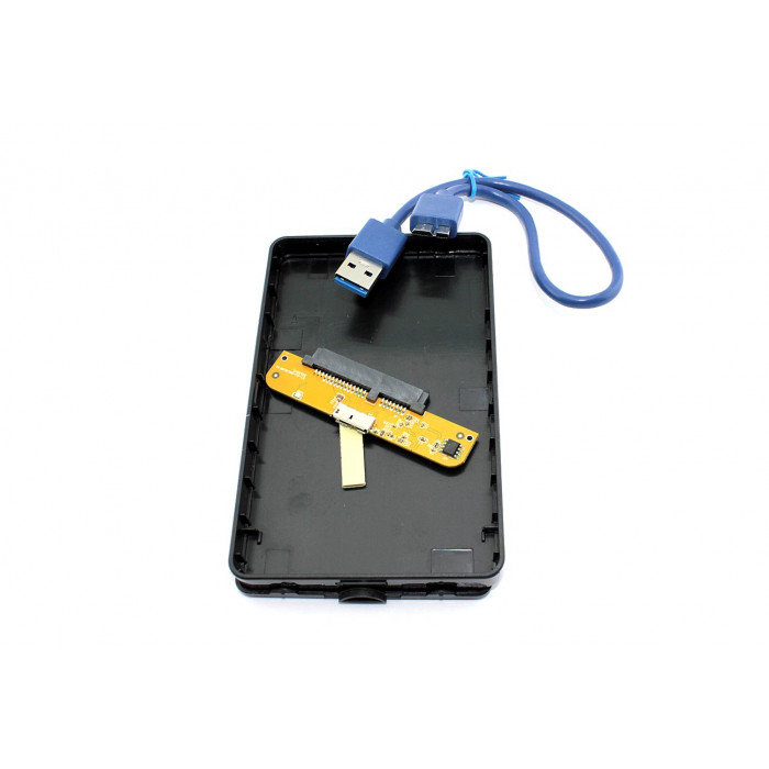 Корпус для жесткого диска Amperin AM25U3PB 2,5", USB 3.0, пластиковый, черный