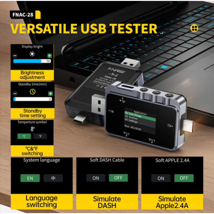 USB-тестер FNIRSI-FNAC28