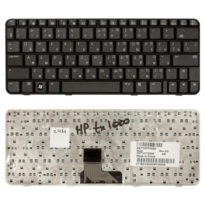 Клавиатура для HP PavilionTX1000 TX2000 TX2100 TX2500 черная