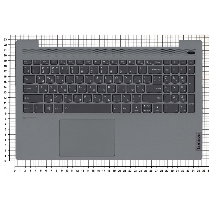 Клавиатура для Lenovo IdeaPad 5-15ARE05 топкейс серебристый