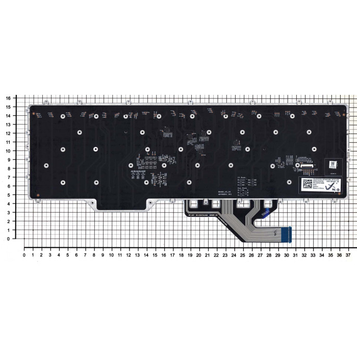 Клавиатура для Dell Alienware Area 51m R2, M17 R2, M17 R3 черная