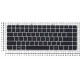 Клавиатура для HP Envy 4-1000 Envy 6-1000 черная с серебристой рамкой и подсветкой