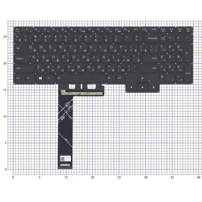 Клавиатура для ноутбука Lenovo Legion Pro 5 16IRX8 черная