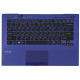 Клавиатура для Sony Vaio VPC-SB VPC-SD синяя топ-панель
