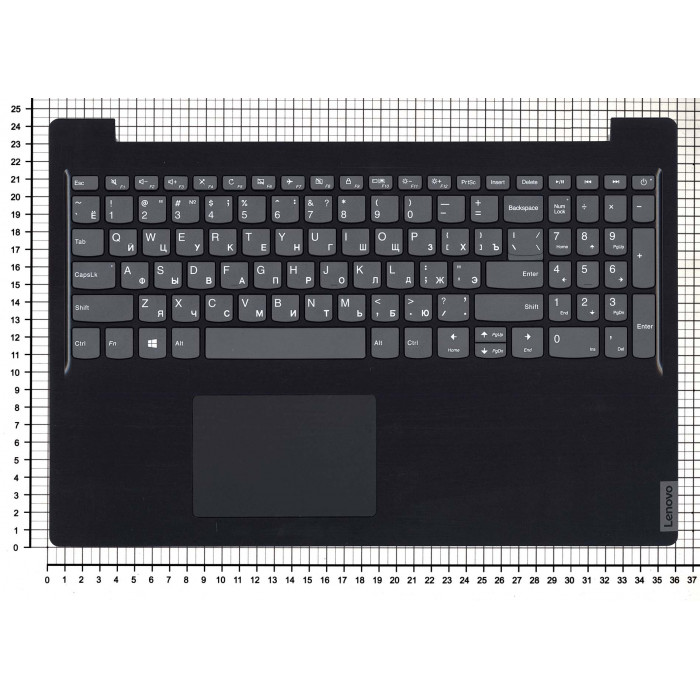 Клавиатура для Lenovo S145-15IIL топкейс черный