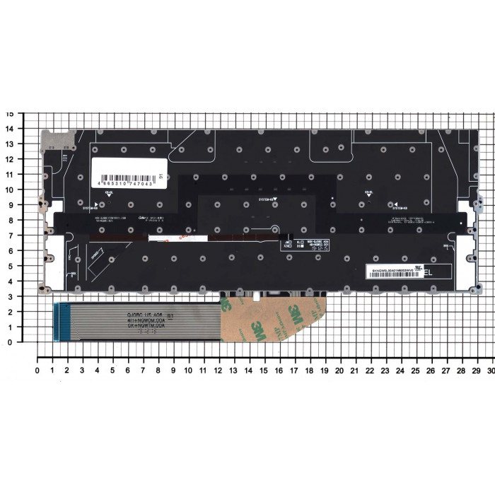Клавиатура для Dell XPS 9300 9310 9400 черная с подсветкой