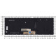 Клавиатура для Asus Zenbook Flip 14 UX462DA серебристая с подсветкой