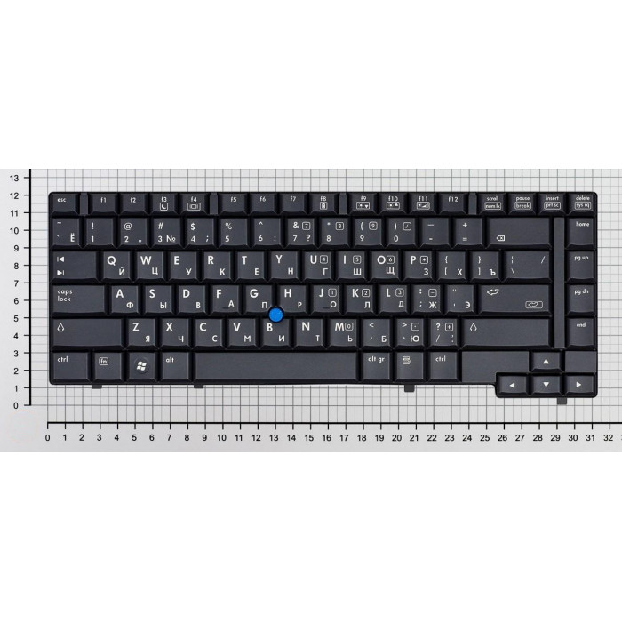 Клавиатура для HP Compaq 6910 6910p черная с указателем