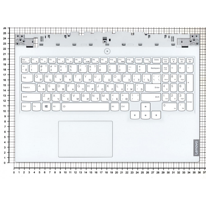 Клавиатура для Lenovo Legion 5-15ITH6 Белый топкейс