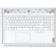 Клавиатура для Lenovo Legion 5-15ITH6 Белый топкейс