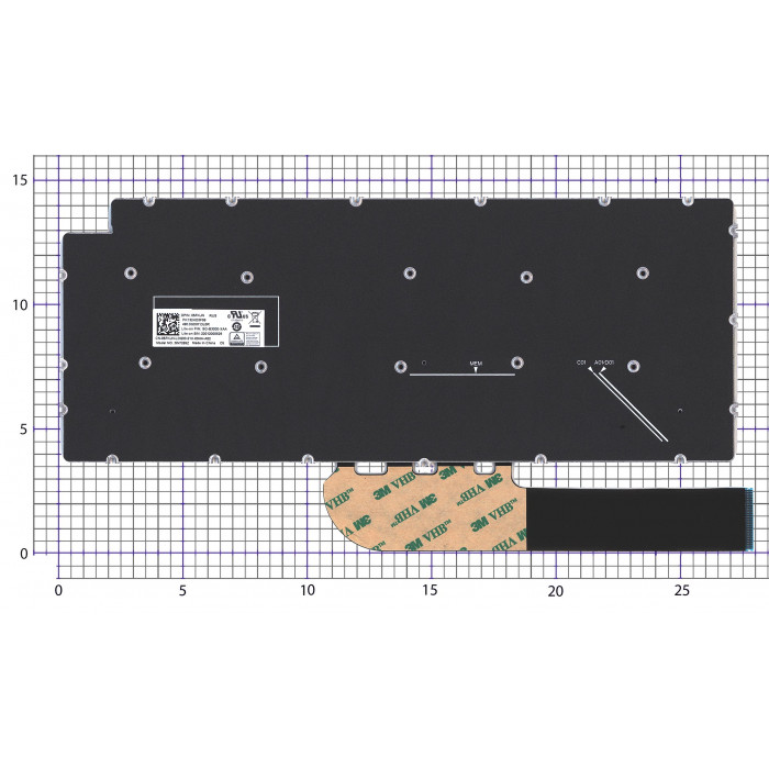 Клавиатура для ноутбука Dell 14-5390 черная