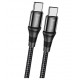 Кабель USB-C HOCO X50 Exquisito Type-C-Type-C, 5A, 2м, черный