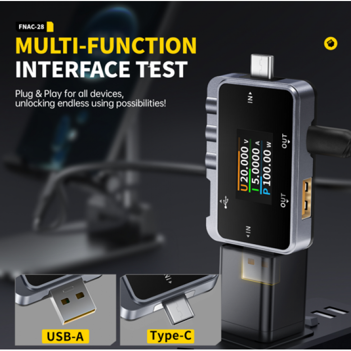 USB-тестер FNIRSI-FNAC28