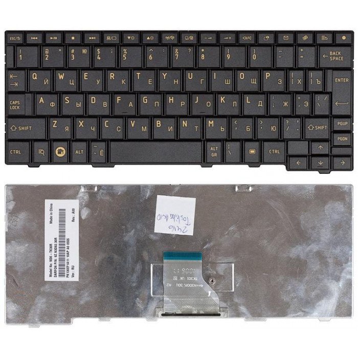 Клавиатура для Toshiba AC100-117, AC100, AZ100, AC100-10D, AC100-10U, AC100-10Z p/n: NSK-TK30R, 9Z.N3D82, PK130EF1A11