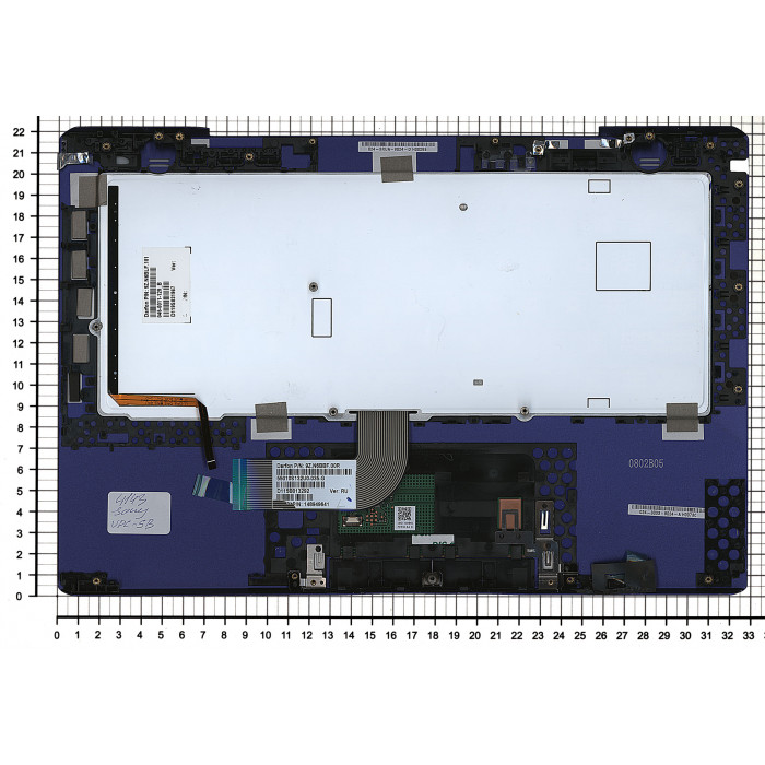 Клавиатура для Sony Vaio VPC-SB VPC-SD синяя топ-панель