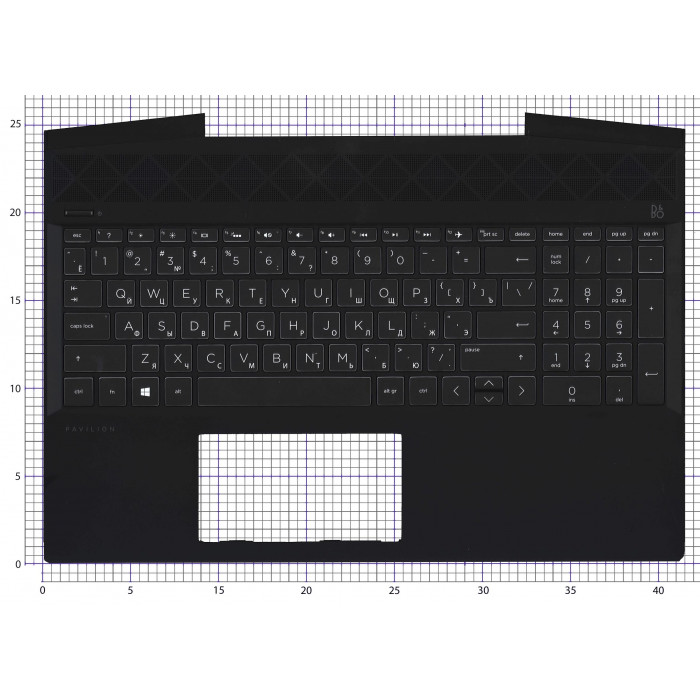 топкейс для HP Pavilion Gaming 15-CX Черный