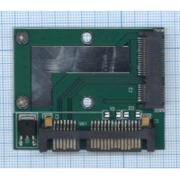 Переходник SSD mSATA на SATA компактный half size