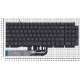 Клавиатура для ноутбука Dell G15 (5510) черная с красной подсветкой
