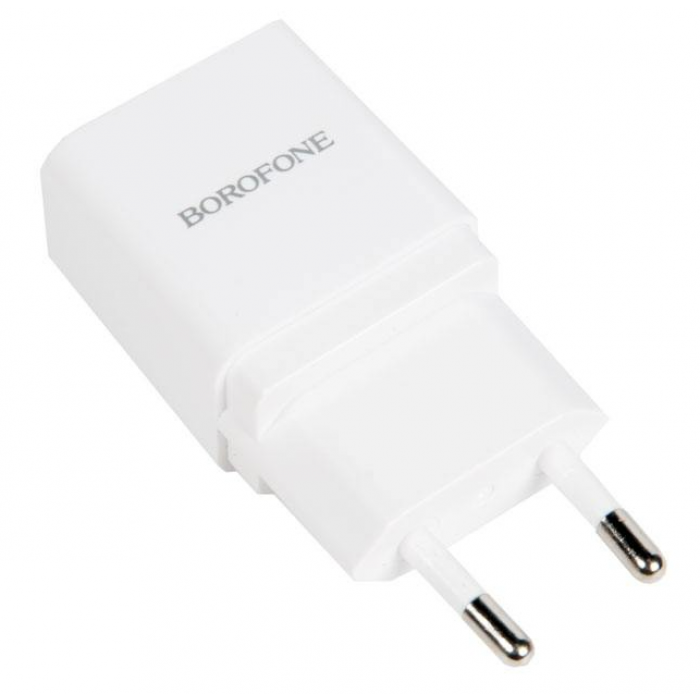 Блок питания (сетевой адаптер) BOROFONE BA19A один порт USB, 5V, 1.0A, белый